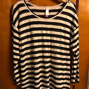 Nautical tunic length top